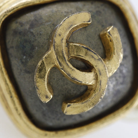 CHANEL Earring Plated Gold gold Women Used Authentic