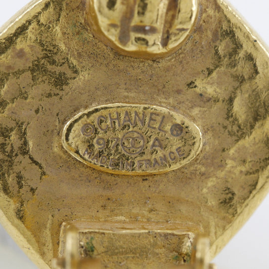 CHANEL Earring Plated Gold gold Women Used Authentic