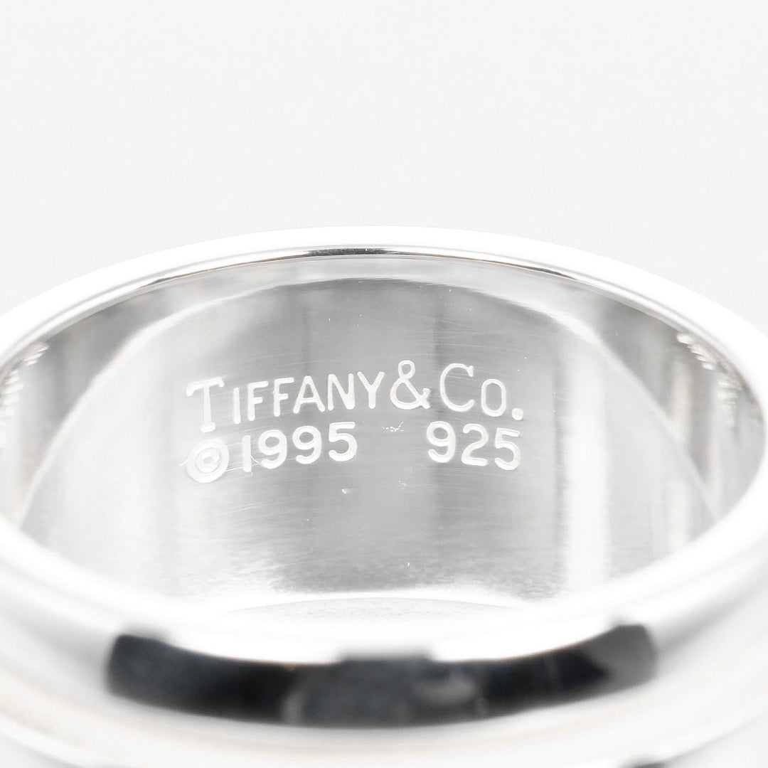 TIFFANY&Co. Ring Silver925 Silver Atlas Grooved Double Line Women Used Authentic