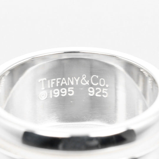 TIFFANY&Co. Ring Silver925 Silver Atlas Grooved Double Line Women Used Authentic