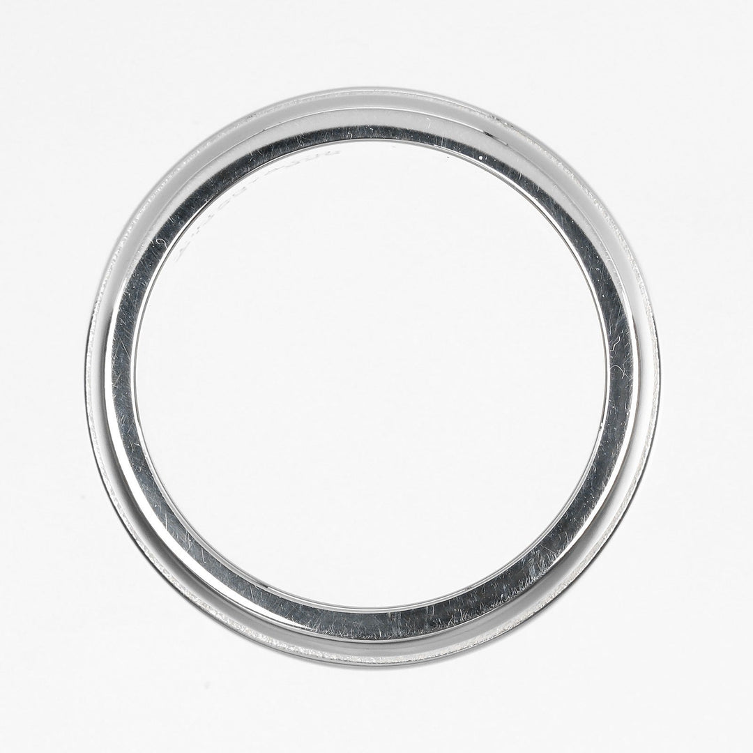 TIFFANY&Co. Ring Silver925 Silver Atlas Grooved Double Line Women Used Authentic