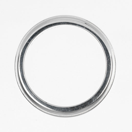 TIFFANY&Co. Ring Silver925 Silver Atlas Grooved Double Line Women Used Authentic