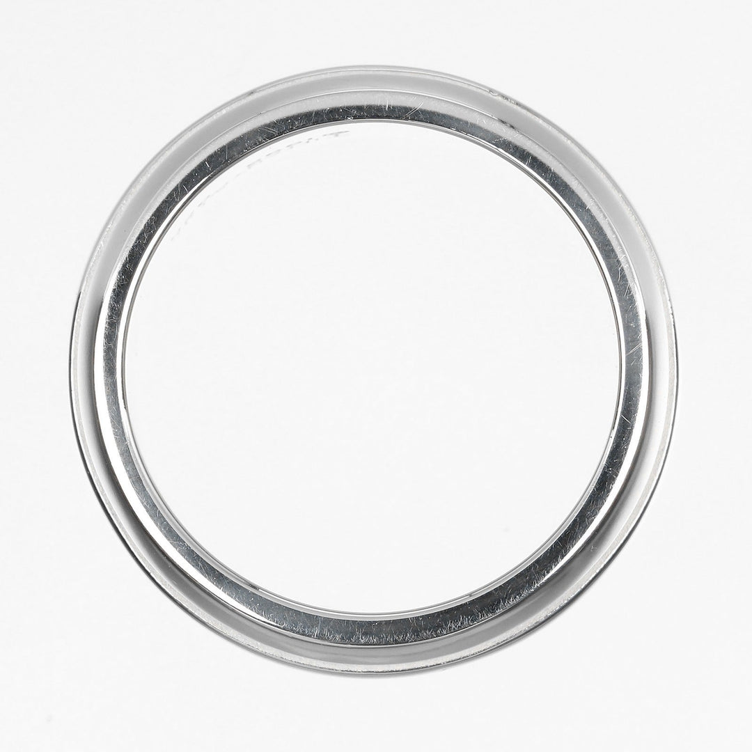 TIFFANY&Co. Ring Silver925 Silver Atlas Grooved Double Line Women Used Authentic