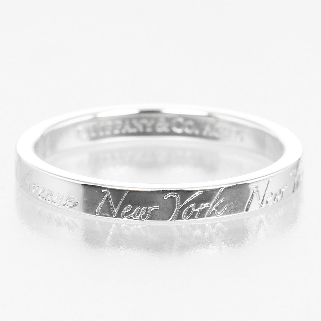 TIFFANY&Co. Ring Silver925 Silver Notes Women Used Authentic