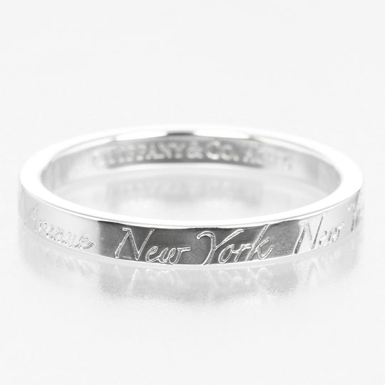 TIFFANY&Co. Ring Silver925 Silver Notes Women Used Authentic
