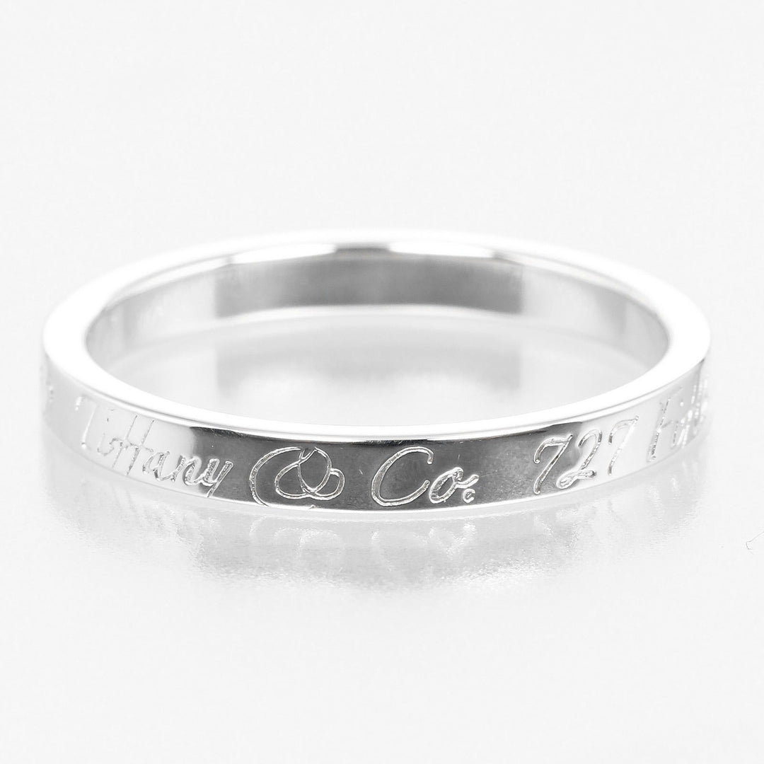 TIFFANY&Co. Ring Silver925 Silver Notes Women Used Authentic