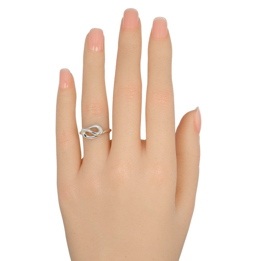 TIFFANY&Co. Ring Silver925 Silver Open wave Women Used Authentic
