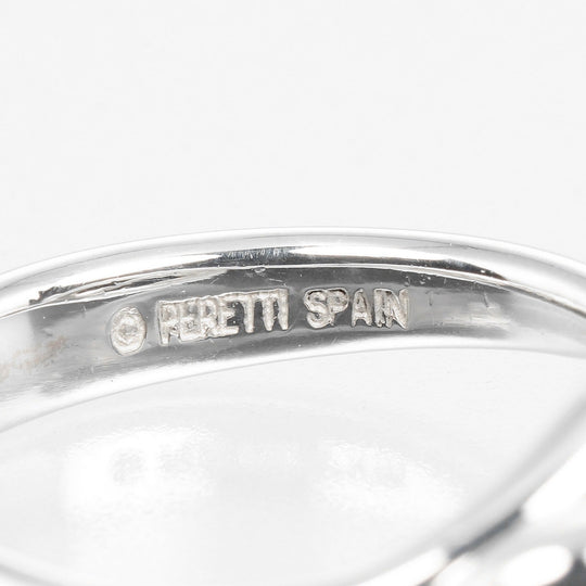 TIFFANY&Co. Ring Silver925 Silver Open wave Women Used Authentic