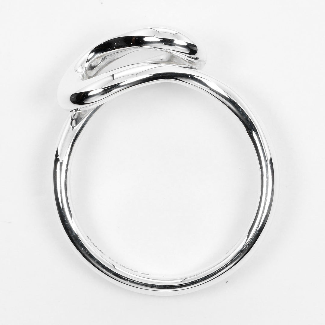 TIFFANY&Co. Ring Silver925 Silver Open wave Women Used Authentic