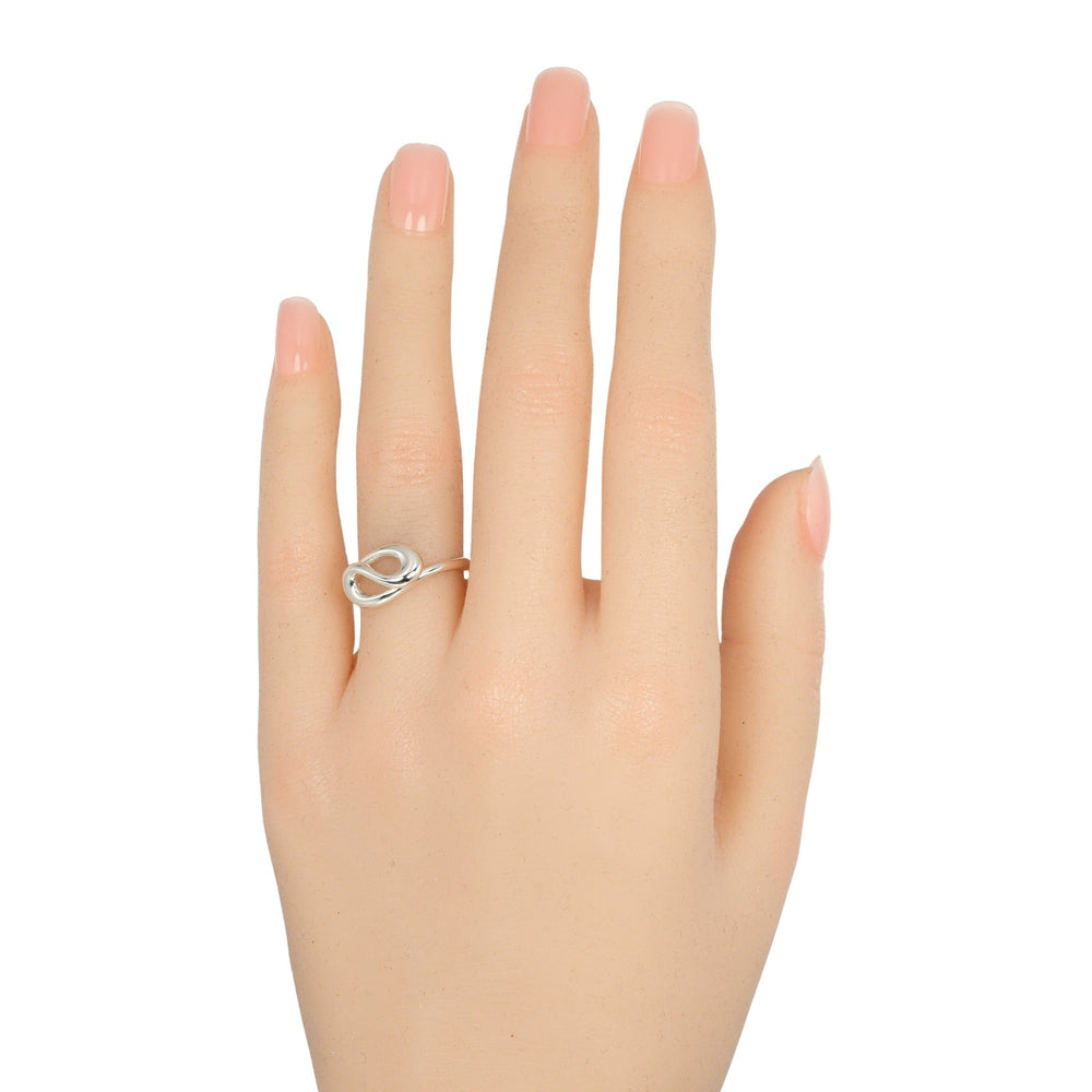 TIFFANY&Co. Ring Silver925 Silver Open wave Women Used Authentic