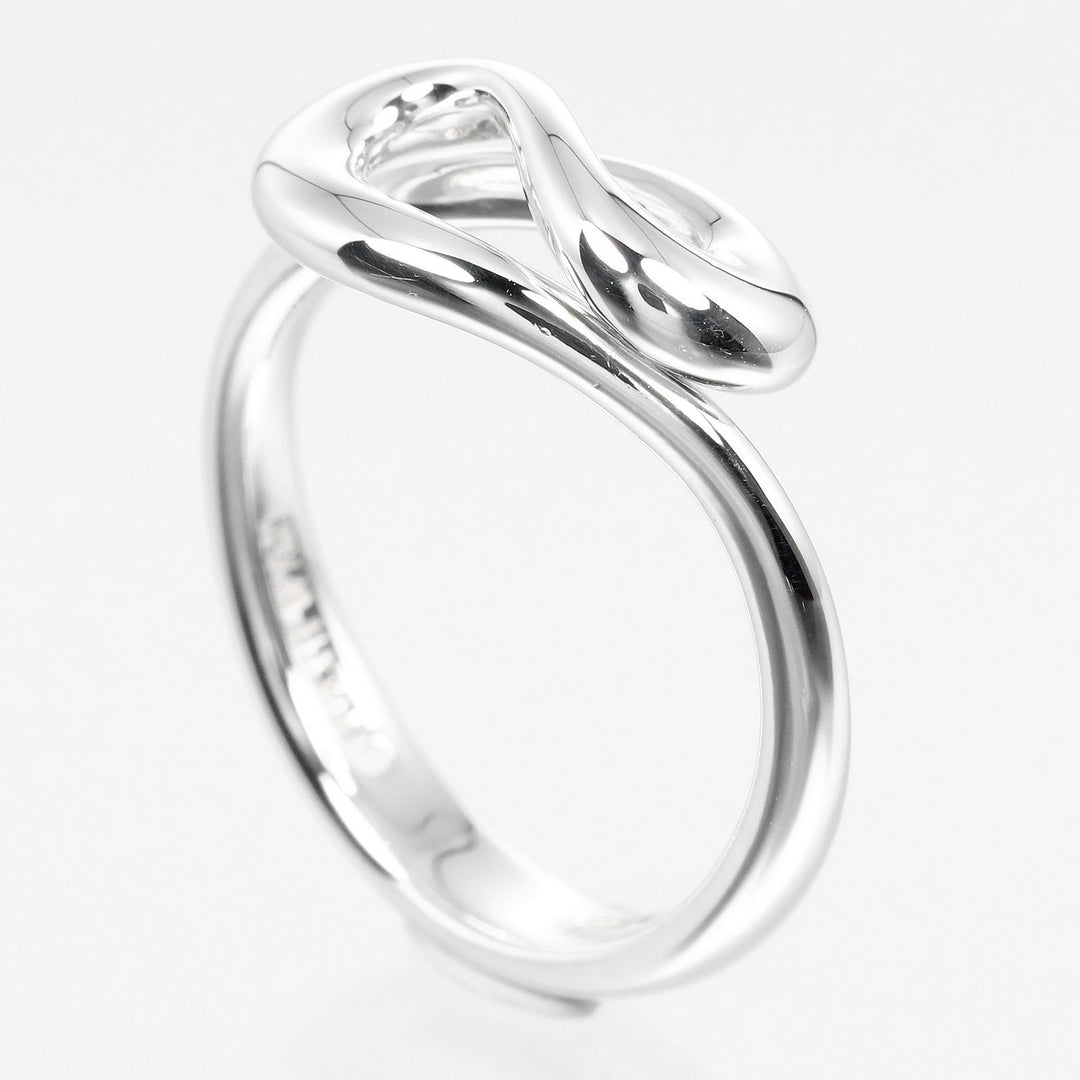 TIFFANY&Co. Ring Silver925 Silver Open wave Women Used Authentic