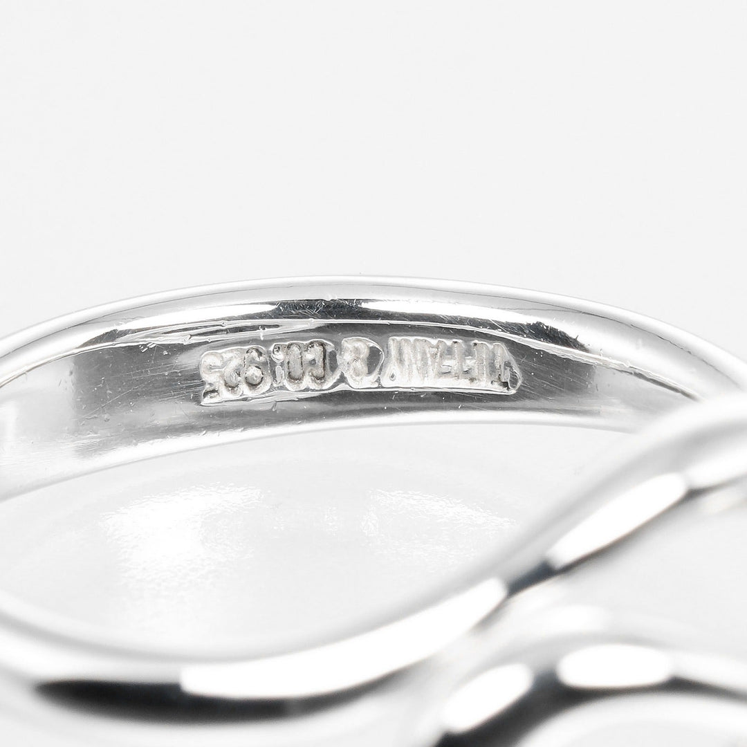 TIFFANY&Co. Ring Silver925 Silver Open wave Women Used Authentic