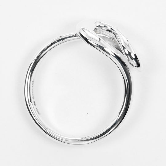 TIFFANY&Co. Ring Silver925 Silver Open wave Women Used Authentic