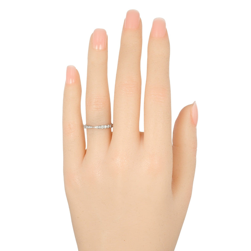 TIFFANY&Co. Ring Pt950Platinum, Diamond Silver harmony Women Used Authentic