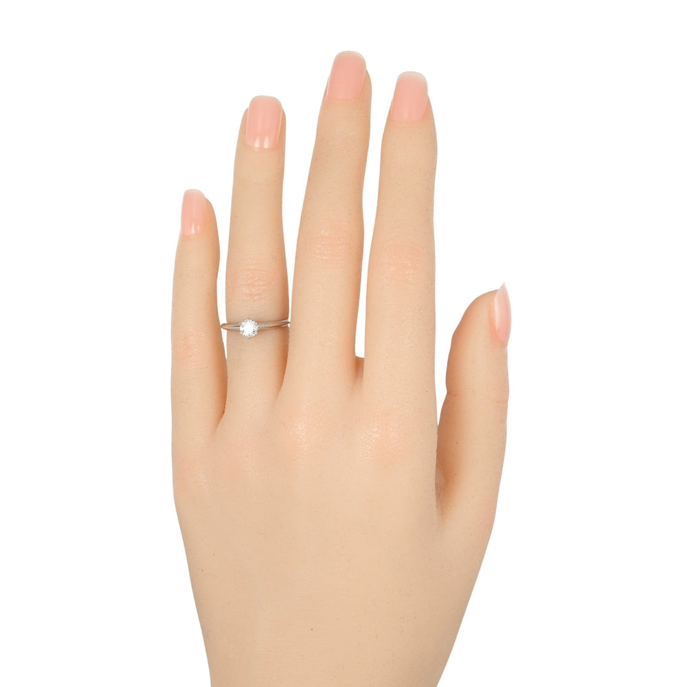 TIFFANY&Co. Ring 0.32ct VS1/F/3EX Pt950Platinum, Diamond Silver Solitaire Women Used Authentic
