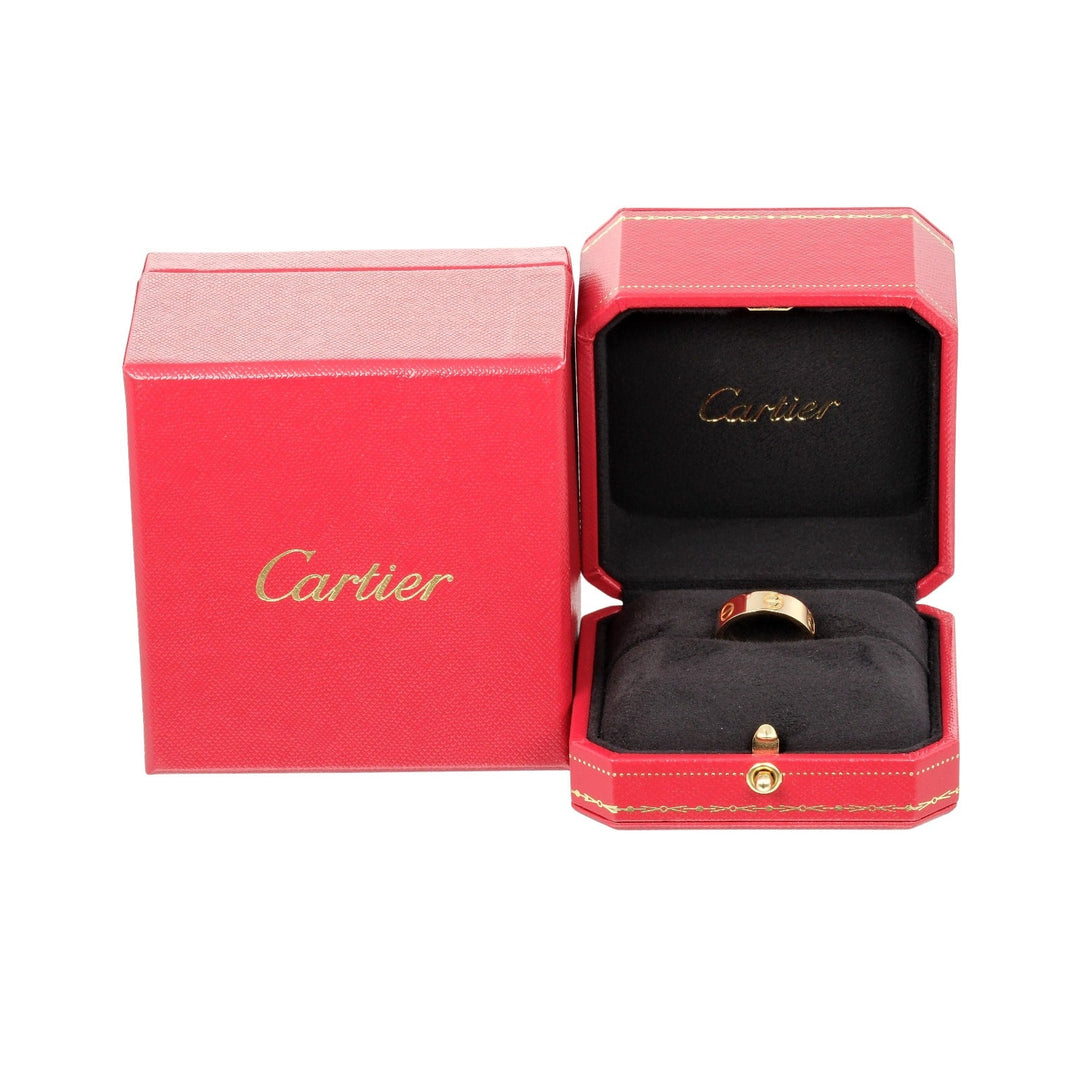CARTIER Ring K18 yellow gold gold love Women 53 Used Authentic