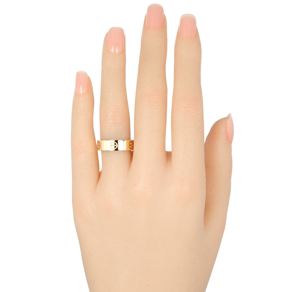 CARTIER Ring K18 yellow gold gold love Women 53 Used Authentic