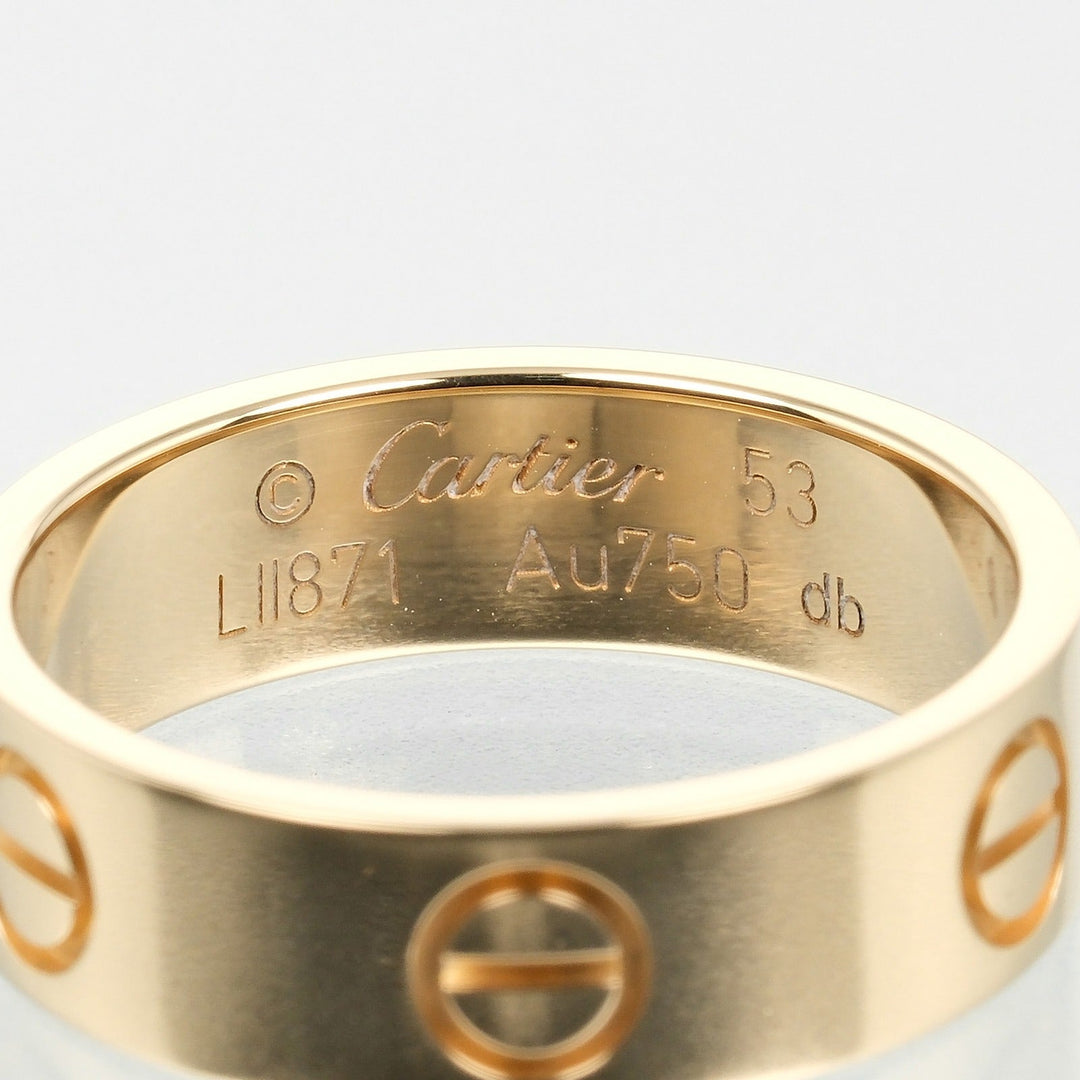 CARTIER Ring K18 yellow gold gold love Women 53 Used Authentic