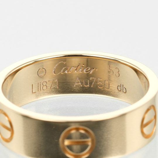 CARTIER Ring K18 yellow gold gold love Women 53 Used Authentic