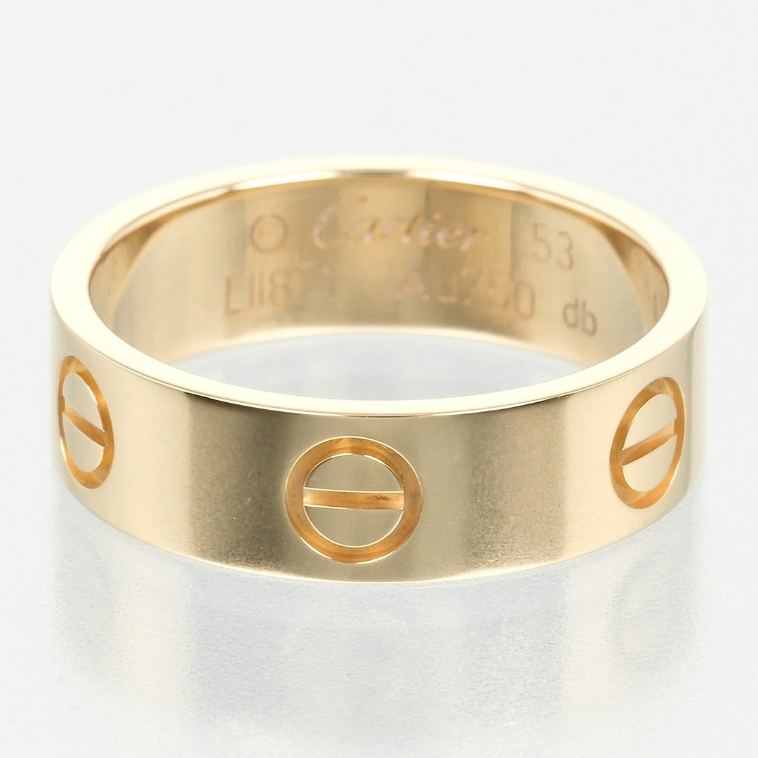 CARTIER Ring K18 yellow gold gold love Women 53 Used Authentic