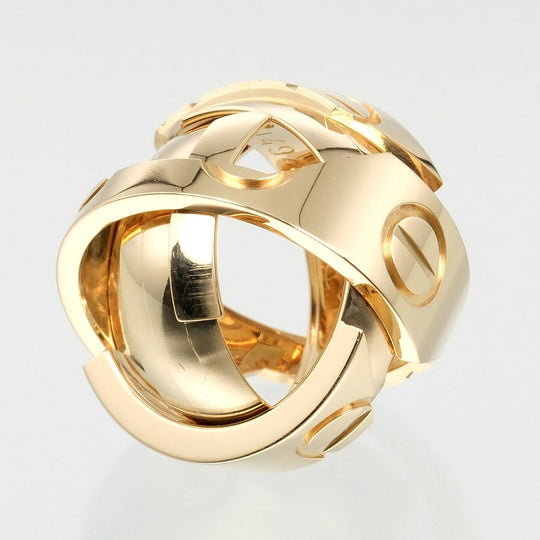 CARTIER Ring K18 yellow gold gold Astrolab Women 46 Used Authentic