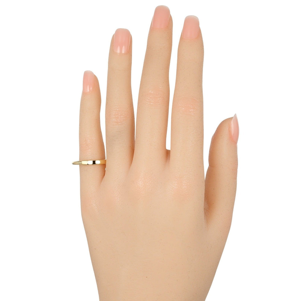 TIFFANY&Co. Ring K18 yellow gold gold Lock Women Used Authentic