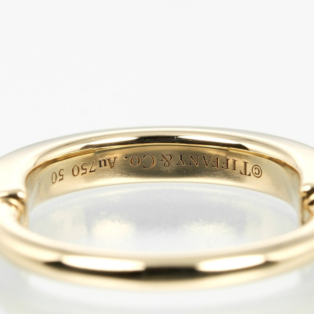 TIFFANY&Co. Ring K18 yellow gold gold Lock Women Used Authentic