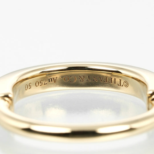 TIFFANY&Co. Ring K18 yellow gold gold Lock Women Used Authentic
