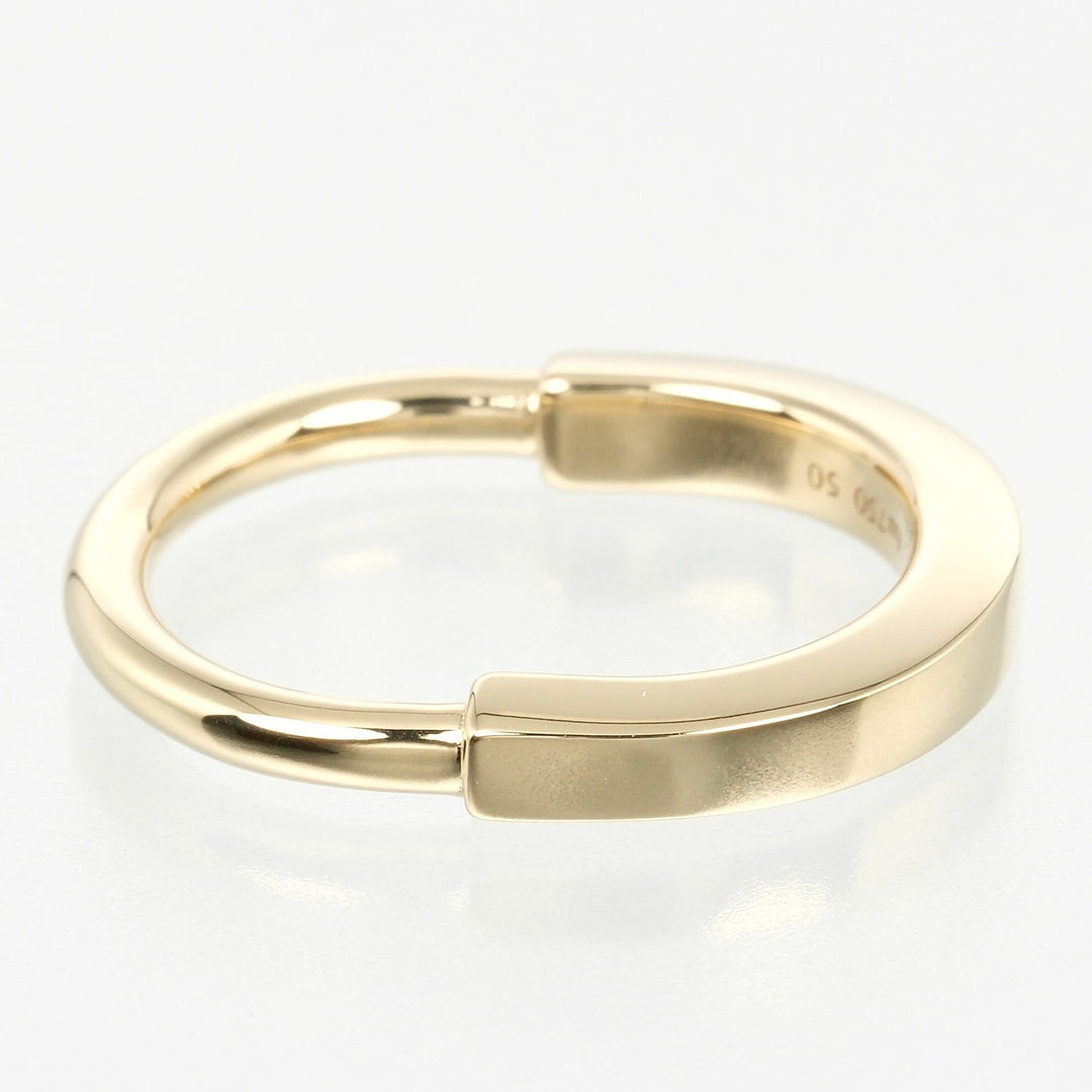 TIFFANY&Co. Ring K18 yellow gold gold Lock Women Used Authentic