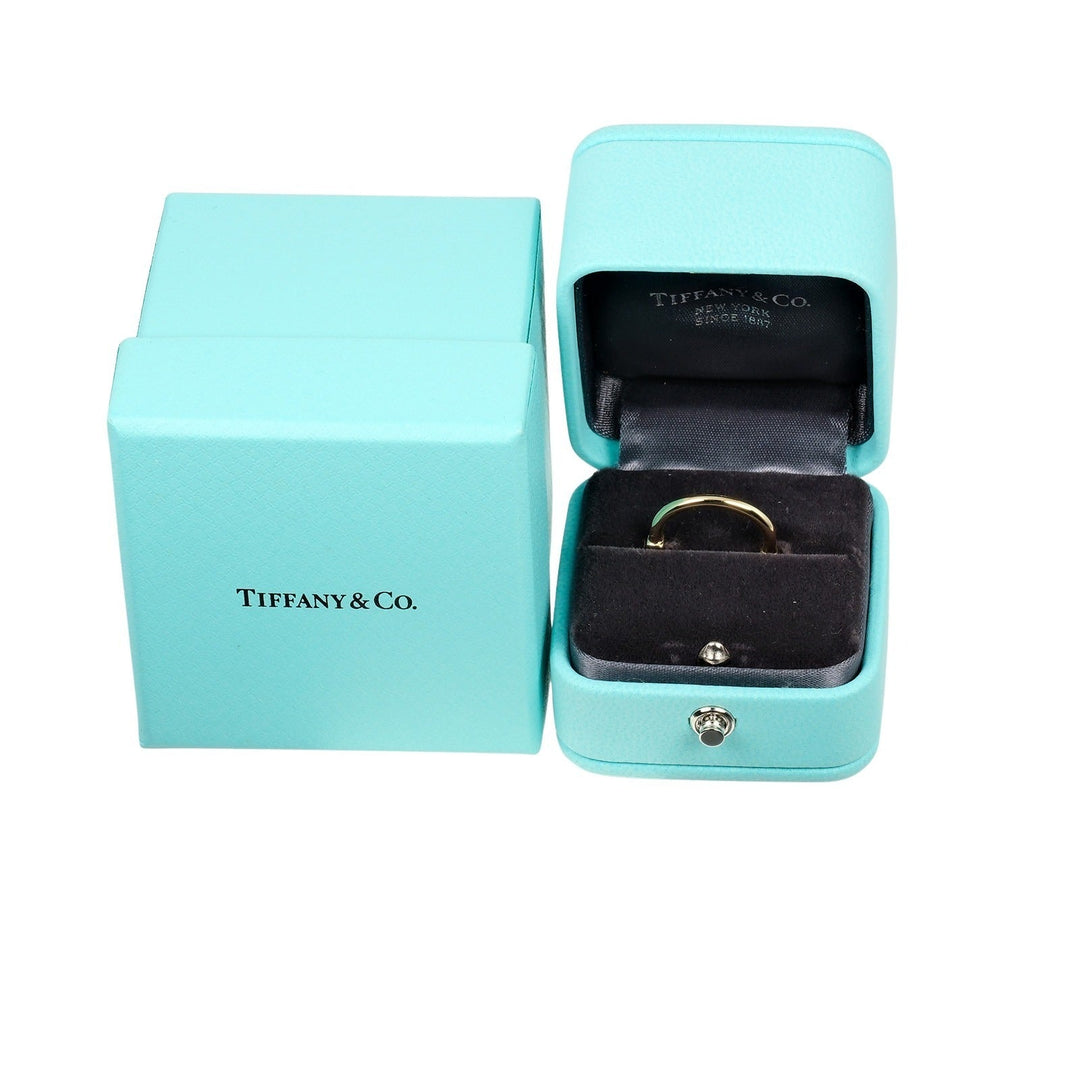 TIFFANY&Co. Ring K18 yellow gold gold Lock Women Used Authentic