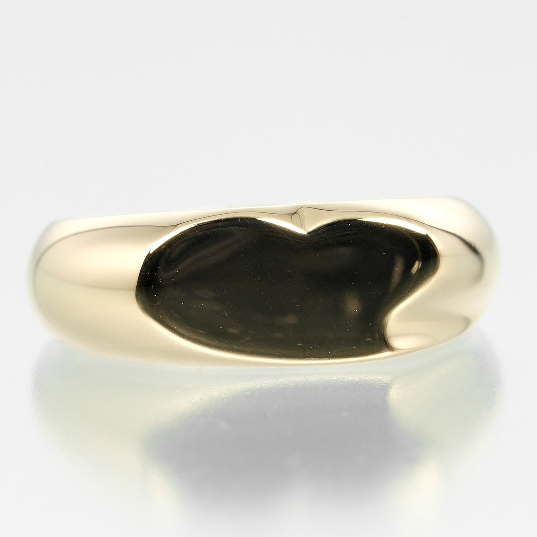 TIFFANY&Co. Ring K18 yellow gold gold Curved heart Women Used Authentic