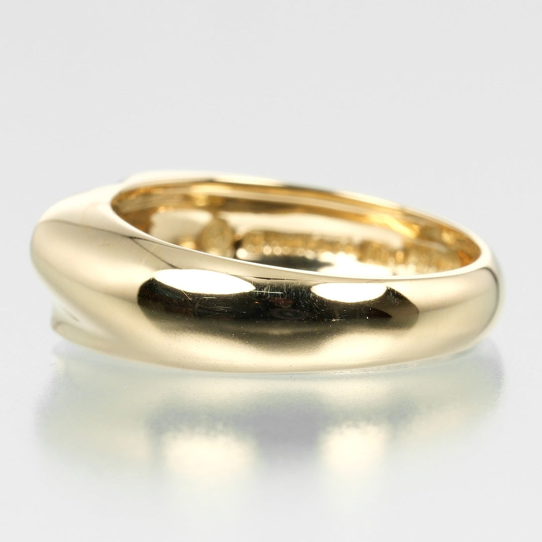 TIFFANY&Co. Ring K18 yellow gold gold Curved heart Women Used Authentic