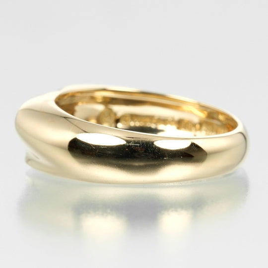 TIFFANY&Co. Ring K18 yellow gold gold Curved heart Women Used Authentic