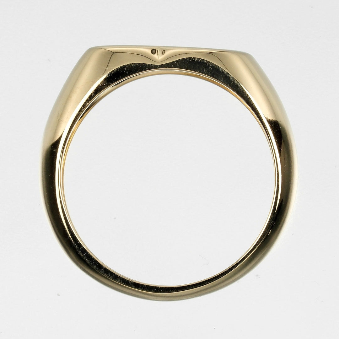 TIFFANY&Co. Ring K18 yellow gold gold Curved heart Women Used Authentic