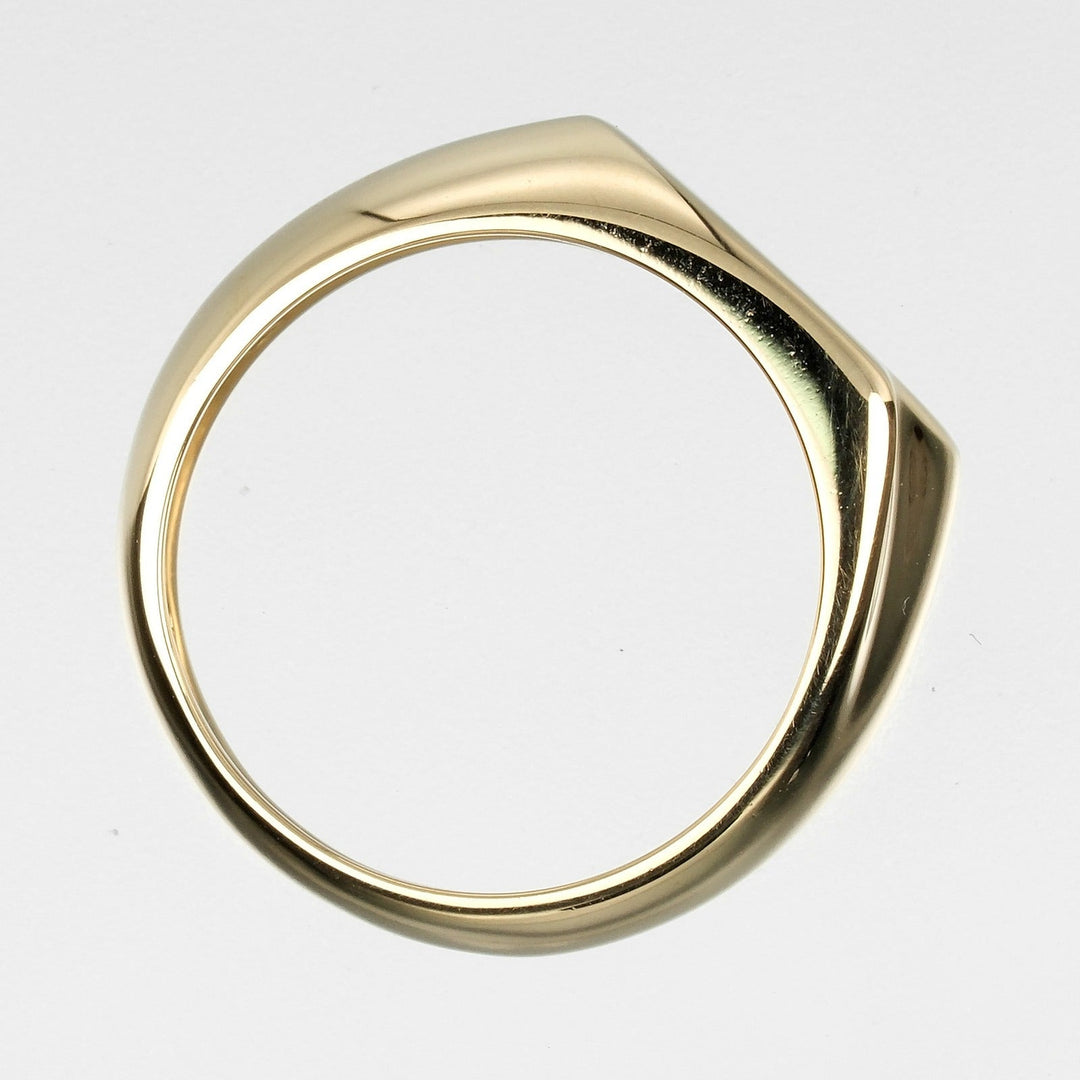 TIFFANY&Co. Ring K18 yellow gold gold Curved heart Women Used Authentic