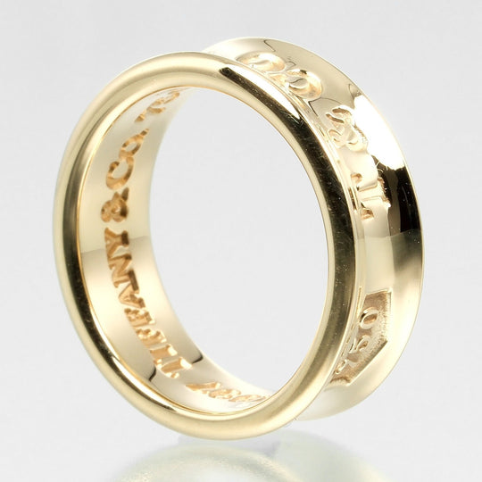 TIFFANY&Co. Ring K18 yellow gold gold 1837 Women Used Authentic