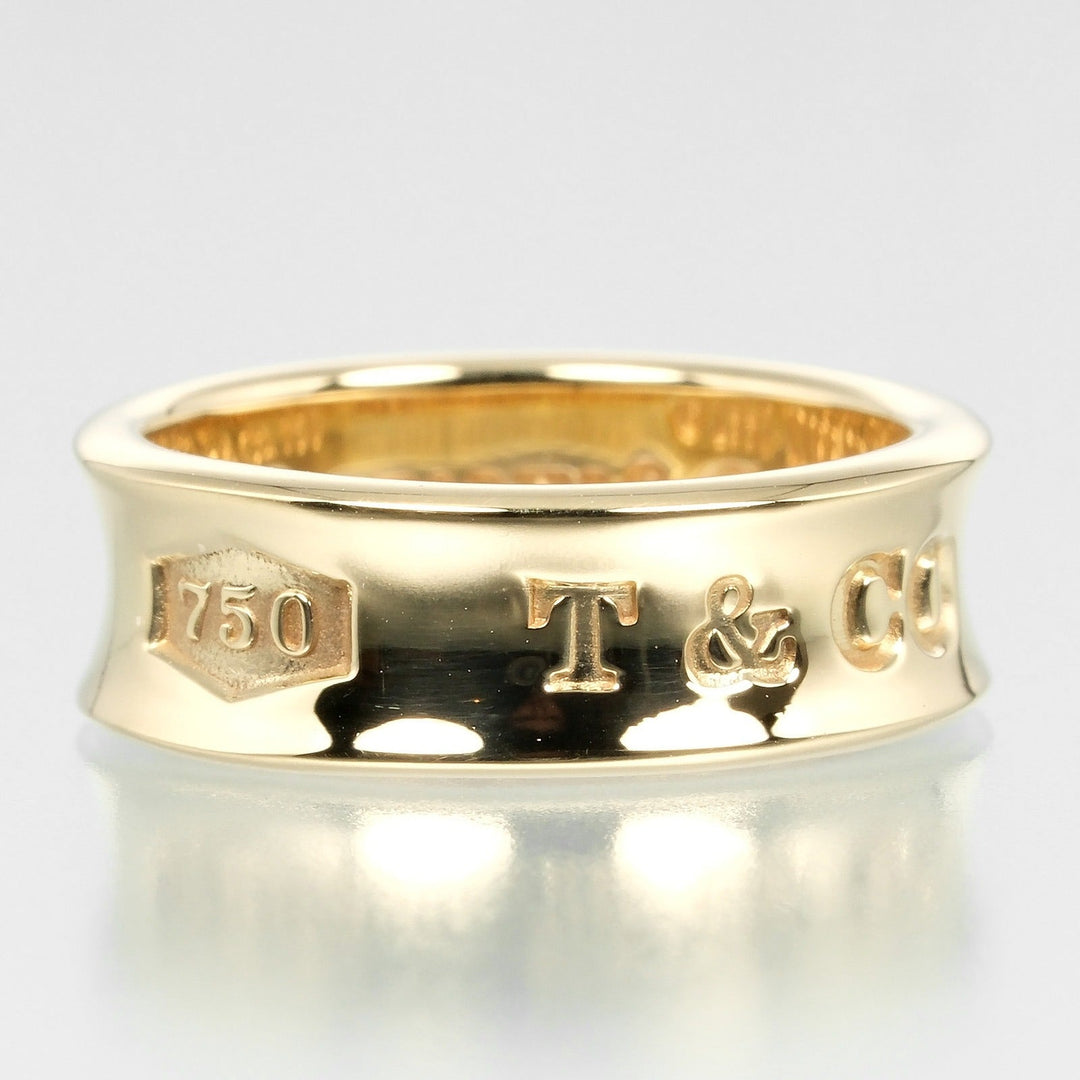 TIFFANY&Co. Ring K18 yellow gold gold 1837 Women Used Authentic