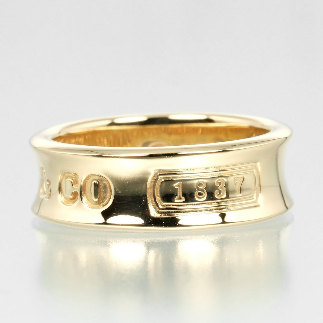 TIFFANY&Co. Ring K18 yellow gold gold 1837 Women Used Authentic