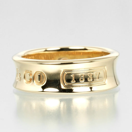 TIFFANY&Co. Ring K18 yellow gold gold 1837 Women Used Authentic