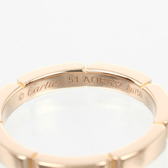 CARTIER Ring K18 Pink Gold gold Maiyon PANTHERE Women 51 Used Authentic