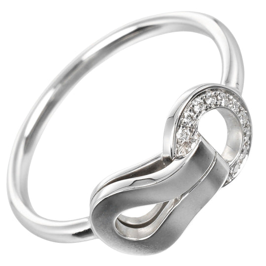 CARTIER Ring K18 White Gold, Diamond gold Agraph Women 49 Used Authentic