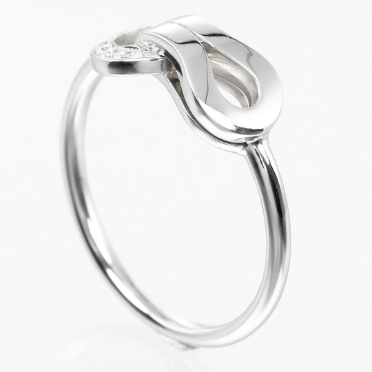 CARTIER Ring K18 White Gold, Diamond gold Agraph Women 49 Used Authentic