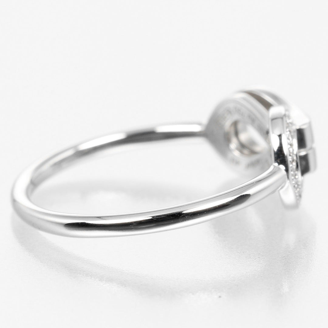 CARTIER Ring K18 White Gold, Diamond gold Agraph Women 49 Used Authentic
