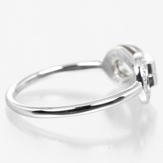 CARTIER Ring K18 White Gold, Diamond gold Agraph Women 49 Used Authentic