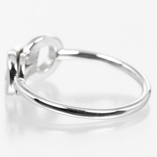 CARTIER Ring K18 White Gold, Diamond gold Agraph Women 49 Used Authentic