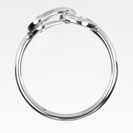 CARTIER Ring K18 White Gold, Diamond gold Agraph Women 49 Used Authentic