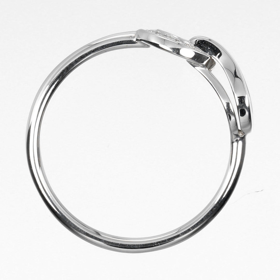 CARTIER Ring K18 White Gold, Diamond gold Agraph Women 49 Used Authentic