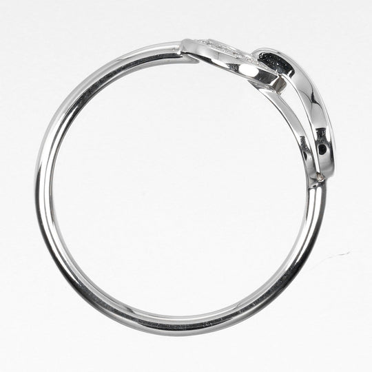 CARTIER Ring K18 White Gold, Diamond gold Agraph Women 49 Used Authentic