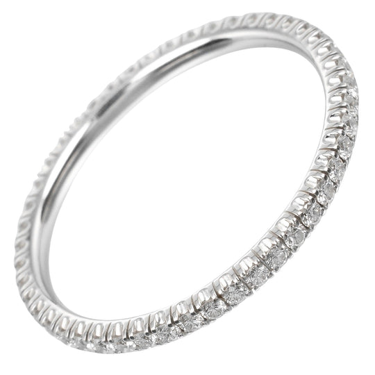 CARTIER Ring K18 White Gold, Diamond gold etancel full eternity Women 48 Used Authentic