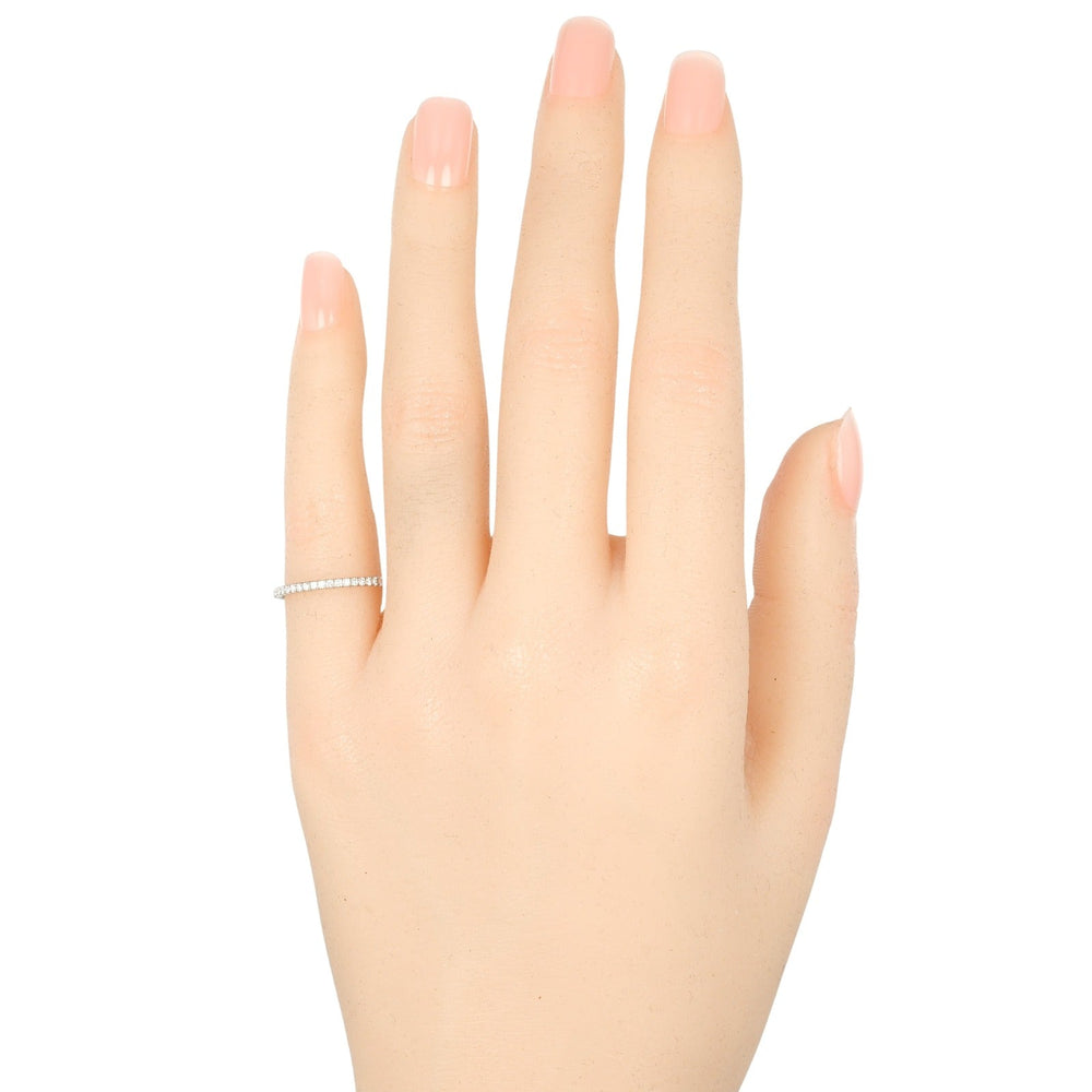 CARTIER Ring K18 White Gold, Diamond gold etancel full eternity Women 48 Used Authentic